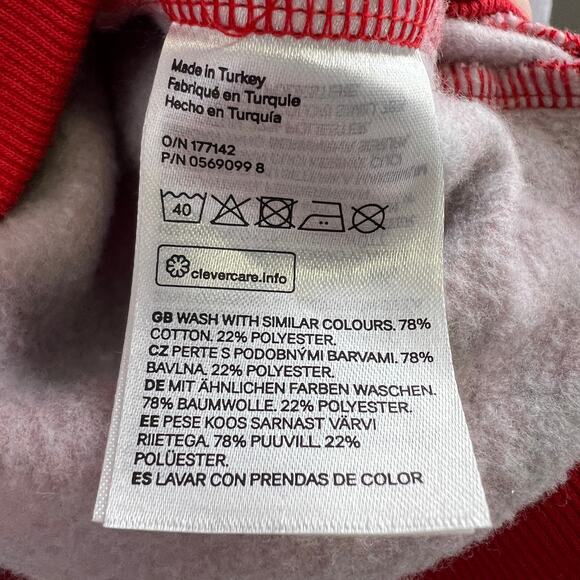 Divided Christmas Sweatshirt Meowy Catmas Unisex Size S Ugly Sweater Party Santa - Picture 5 of 11